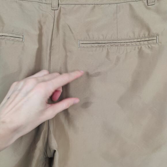 Flint & Tinder 365 Chino Shorts Mens 32 Tan Lightweight Preppy Minimalist FLAWED - Picture 5 of 8